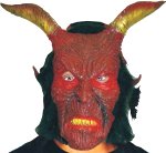 Unbranded Fancy Dress - Adult Demon Tribe Warrior Mask With Hair