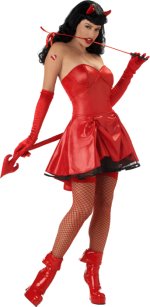 Unbranded Fancy Dress - Adult Don Tread On Me Bettie Page Costume Small