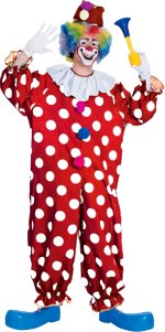 Unbranded Fancy Dress - Adult Dotted Clown Costume