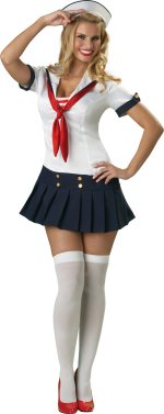 Unbranded Fancy Dress - Adult Elite Quality Hey Sailor Costume Extra Small