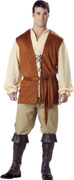 Unbranded Fancy Dress - Adult Elite Quality Medieval Peasant Costume