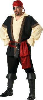 Unbranded Fancy Dress - Adult Elite Quality Pirate Costume (FC) XXL