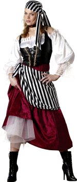 Unbranded Fancy Dress - Adult Elite Quality Pirate Wench Costume Extra L
