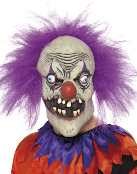 Unbranded Fancy Dress - Adult Evil Clown Mask