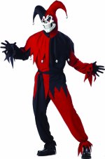 Unbranded Fancy Dress - Adult Evil Jester Halloween Costume