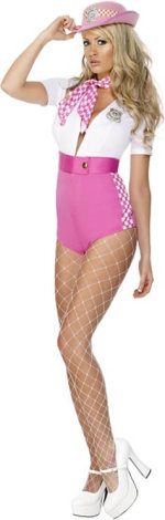 Unbranded Fancy Dress - Adult Fever Stop and Search Costume PINK Small