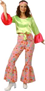 Unbranded Fancy Dress - Adult Floral Hippie Costume Small