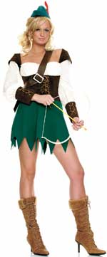 Sexy Robin Hood inspired costume for the ladies.
