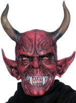 Unbranded Fancy Dress - Adult Full Head Demon Devil Mask with Horns