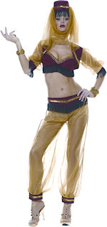 Unbranded Fancy Dress - Adult Golden Genie Costume Small