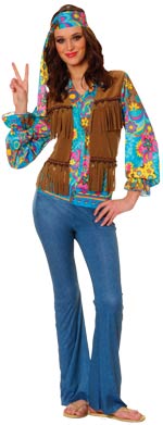Unbranded Fancy Dress - Adult Hippie Female Costume Extra Large