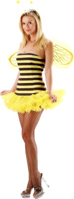 Unbranded Fancy Dress - Adult Honey Bee Costume Small/Medium