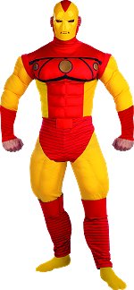 Unbranded Fancy Dress - Adult Iron Man Deluxe Super Hero Costume (FC)