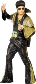 Unbranded Fancy Dress - Adult Licensed Elvis Costume (BLACK)