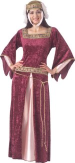 Unbranded Fancy Dress - Adult Maid Marion - Burgundy Velvet Costume