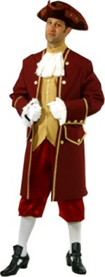 Unbranded Fancy Dress - Adult Marquis Man WINE RED