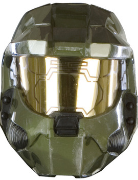 Unbranded Fancy Dress - Adult Master Chief Halo Half-Mask