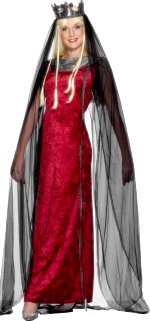 Unbranded Fancy Dress - Adult Medieval Queen Costume Small