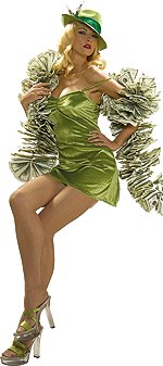 Unbranded Fancy Dress - Adult Million Dollar Babe Costume Dress 12 to 14