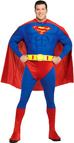 Unbranded Fancy Dress - Adult Muscle Chest Superman Super Hero Costume (FC)