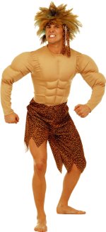 Unbranded Fancy Dress - Adult Muscle Chest Tarzan Costume