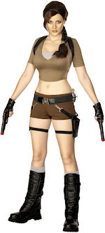 Unbranded Fancy Dress - Adult Official Lara Croft Legend Costume Small