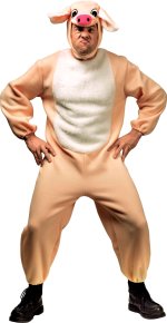 Unbranded Fancy Dress - Adult Porky The Plush Pig Costume