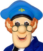 Unbranded Fancy Dress - Adult Postman Pat Mask