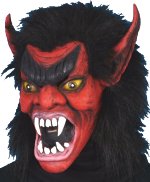 Unbranded Fancy Dress - Adult RED Troll Monster Mask With