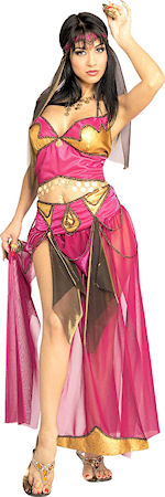 Includes top, skirt and headpiece with veil.