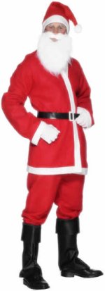 Unbranded Fancy Dress - Adult Santa Suit - 5 Piece Budget