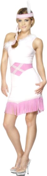 Unbranded Fancy Dress - Adult Sexy Pink Indian Costume