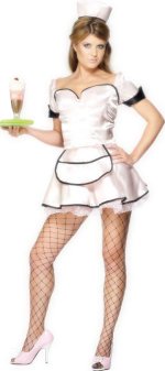 Unbranded Fancy Dress - Adult Sexy Waitress 50s Costume