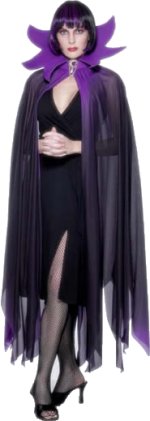 Unbranded Fancy Dress - Adult Sinister Siren Cape And Collar (Purple)
