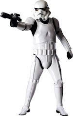 Supreme edition stormtrooper includes jumpsuit and helmet.