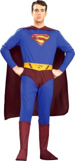 Unbranded Fancy Dress - Adult Super Hero Superman Returns