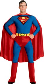 Unbranded Fancy Dress - Adult Superman Super Hero Costume