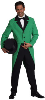 Unbranded Fancy Dress - Adult Tailcoat - Green