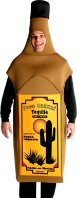 Unbranded Fancy Dress - Adult Tequila Bottle Costume