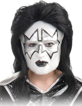 Unbranded Fancy Dress - Adult The Spaceman Kiss Half Mask