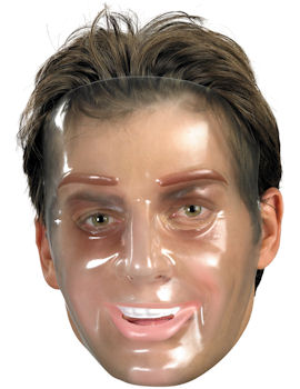 Unbranded Fancy Dress - Adult Transparent Young Man Mask