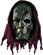 Unbranded Fancy Dress - Adult War Mask with Attached Hood