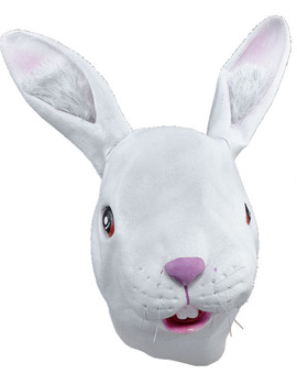 Unbranded Fancy Dress - Adult White Rabbit Mask