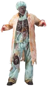 Halloween doctors costume with sewn in body parts!