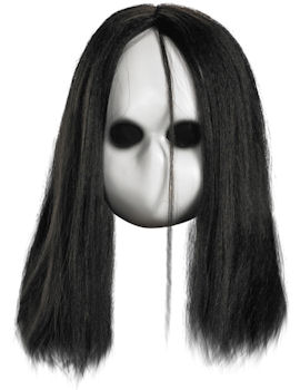 Unbranded Fancy Dress - Blank Black Eyes Doll Mask