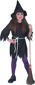 Unbranded Fancy Dress - Budget Child Witch Costume Age: 6-8 130cm