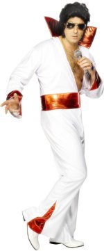 Unbranded Fancy Dress - Budget Licensed Elvis Costume (WHITE)