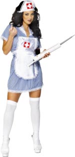 Unbranded Fancy Dress - Budget Sexy Nurse Costume BLUE