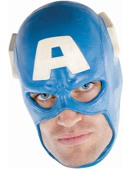 Unbranded Fancy Dress - Captain America Deluxe Mask