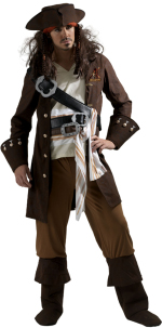 Unbranded Fancy Dress - Captain Jack Sparrow Disney Pirate Costume